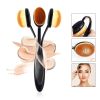 2 Pieces Foundation Brush Set Toothbrush Portable Concealer Brush Makeup Tools