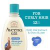 Aveeno Kids Curly Hair Shampoo, Tear Free Curl Hair Products, 12 fl oz