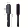 2-in-1 Electric Hair Straightener Brush Hot Comb Adjustment Heat Styling Curler Anti-Scald Comb, 2-in-1 Styling Tool for Long-Lasting Curls and Straig