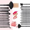 32 Pieces Professional Makeup Makeup Brush Kit (Black) with Makeup Bag