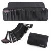 32 Pieces Professional Makeup Makeup Brush Kit (Black) with Makeup Bag