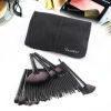 32 Pieces Professional Makeup Makeup Brush Kit (Black) with Makeup Bag