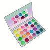 2pcs  24 Color Fluorescent Eyeshadow Palette, UV Lights Luminous Eyeshadow Powder, Parties , Nightclub, Masquerade And Stage Makeup , Sparkling Eyesha