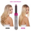 5 in 1 Hair Dryer Brush, Hot Air Brush, Scalp Massager, Curler and Straightener with Travel Bag