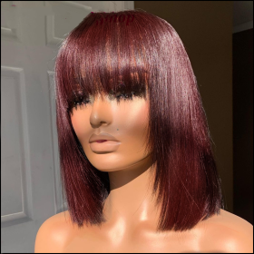 Bangs Short Hair Wig Breathable And Natural (Option: 35cm)