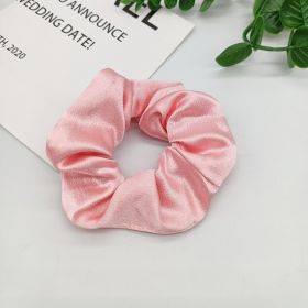 Solid Satin Large Intestine Hair Rope (Color: PINK)