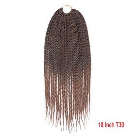 Crochet Hair Senegal Box Braids Braid Hair Extension (Option: T30-18Inch-5Pcs)