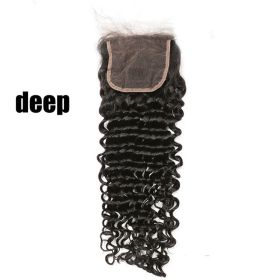 Real Hair Hair Block  Mesh Hand Woven Hair Block (Option: Deep-10inch)