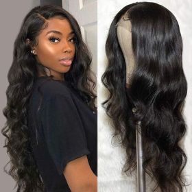 Natural Wig Real Hair Before Lace Black (Option: Black-22inch)