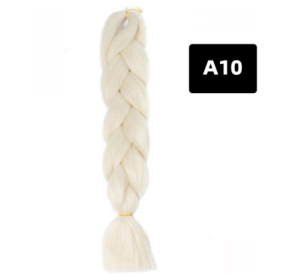 Color Big Braid African Chemical Fiber High Temperature Silk Wig Gradient (Option: A10)