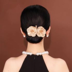 Hair Curler Fish Tail Elegant Flower (Option: Twin flower)