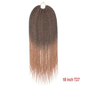 Crochet Hair Senegal Box Braids Braid Hair Extension (Option: T27-18Inch-5Pcs)