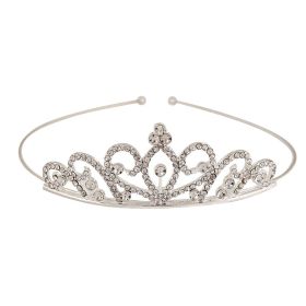 Children's Rhinestone Three-dimensional Crown Headband (Option: TG003)