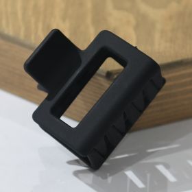 Square Matte Rubber Paint Hairpin Female (Option: Black-1PCS)