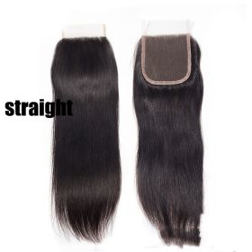 Real Hair Hair Block  Mesh Hand Woven Hair Block (Option: Straight-12inch)