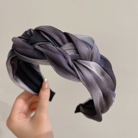 Women's Hair Pressing Broad Edge Headband (Color: Grey)