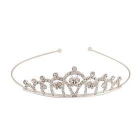 Children's Rhinestone Three-dimensional Crown Headband (Option: TG010)