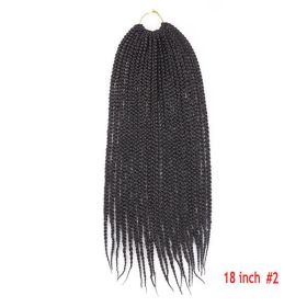 Crochet Hair Senegal Box Braids Braid Hair Extension (Option: S2-18Inch-1Pcs)