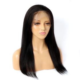 Real Human Hair Wig Lace Hair Set 9a Hair Quality Straight Hair (Option: 13x4T Lace-24inch)