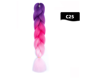 Color Big Braid African Chemical Fiber High Temperature Silk Wig Gradient (Option: C25)