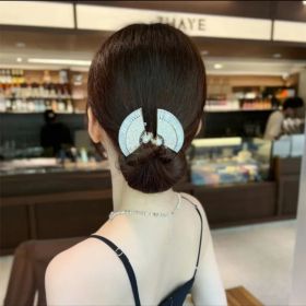 Hair Curler Fish Tail Elegant Flower (Option: Fan shaped)