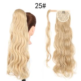 Invisible Velcro Big Wave Ponytail Chemical Fiber Curly Hair (Option: 25)