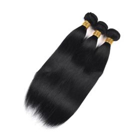 Hand Woven Lace Real Human Hair Wig Accessories (Option: Hair curtain-22inch)