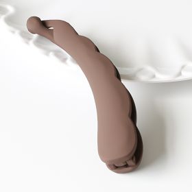 Temperament Back Head Twister Clip (Option: Coffee-12cm)