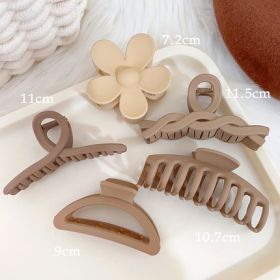 Premium Sense Hair Grab Large Clip Headwear (Option: D6)