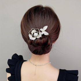 Hair Curler Fish Tail Elegant Flower (Option: Subshrubby peony flower)