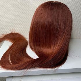 Chestnut Brown Pre-drawn Lace Wig With Baby Hair (Option: Brown-Body wave-12 Inch)