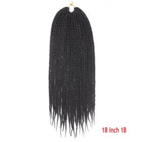 Crochet Hair Senegal Box Braids Braid Hair Extension (Option: 1B-18Inch-4Pcs)