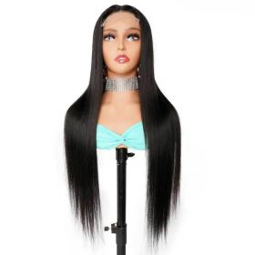 Pre Plucked Long 16 24 30 Inches 4*4 Frontal 4x4 HD Lace Front Virgin Brazilian Human Hair Bodywave Body Wave Closure Wig (Streteched Length: 22 Inches (559mm) (+$77.00))