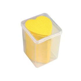 New Wholesale 200 Pieces/Box Nail Beauty Eyelash Supplies Eyelash Glue Cleaning Cotton Piece Nail Washing Cotton Nail Remover Cotton (Color: Yellow)