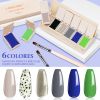 6 Colors Solid Cream Gel Nail Polish Canned Semi Permanent Varnish DIY Creamy Texture Painting Nail Art Solid UV Gel