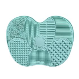 Newest Silicone Brush Cleaner Cosmetic Make Up Washing Brush Gel Cleaning Mat Foundation Makeup Brush Cleaner Pad Scrubbe Board (Color: Sky Blue, Ships From: China)