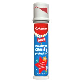 Colgate Kids Toothpaste Pump;  Maximum Cavity Protection;  4.4 oz (Brand: Colgate)