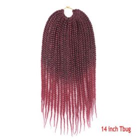 Crochet Hair Senegal Box Braids Braid Hair Extension (Option: Tbug-14Inch-1Pcs)