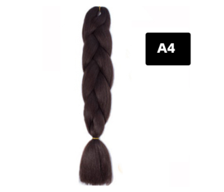 Color Big Braid African Chemical Fiber High Temperature Silk Wig Gradient (Option: A4)