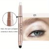 12 Color Eyeshadow Stick Eyeliner Pen, Highlighter Glitter Pearly Shimmer Matte Eyeshadow Pen, Eye Makeup Brightening Stick