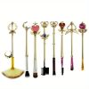 8pcs Anime Makeup Brushes Set, Anime Metal Magic Wand Handle Makeup Brushes Professional, Eye/Face/Lip Makeup Brushes Tool Sets & Kits Cosplay