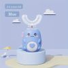 Ultrasonic Kid's U-Shaped Electric Toothbrush; Three Cleaning Modes; 60S Smart Reminder; Food-grade Silicone; Cartoon Modeling Design