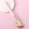 1pc Angled Concealer Brush for Under Eye, Nose Contour, Bronzer, Liquid Foundation, Cream, and Powder - Perfect for Blending, Buffing, and Stippling