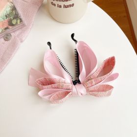 Women's Fashion Simple Mesh Bow Hair Card (Option: 9639C)