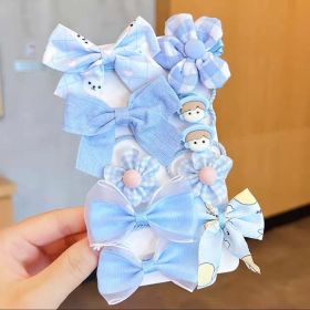 Children's Hair Clip Bow Hair Clip Headwear (Option: 6style)